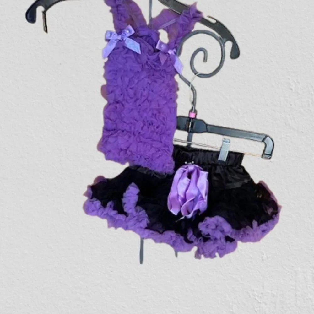 Purple Plunge Petti Outfit PP90 Size 90 3-4 YEARS NWT Boutique